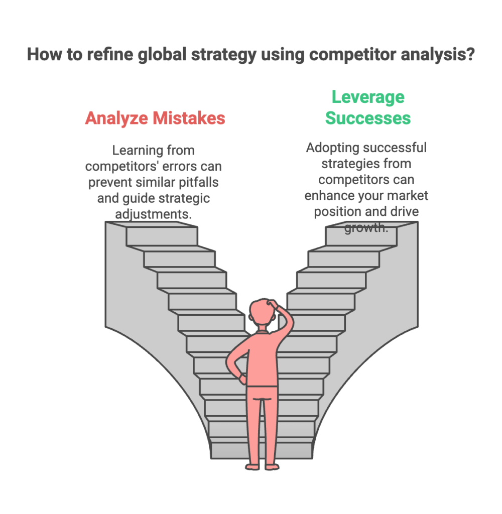 SEO professional conducting competitor analysis for global markets