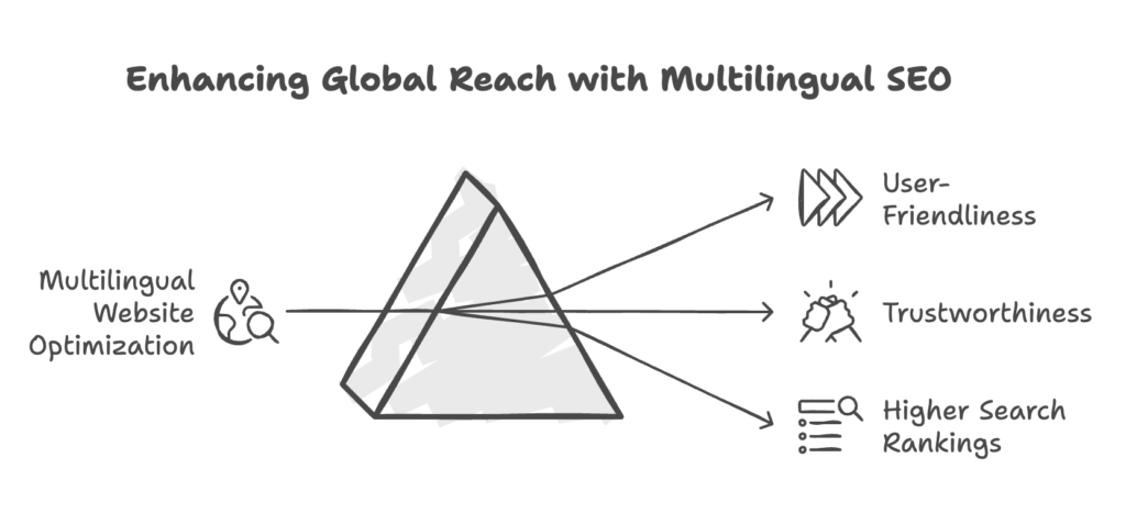 A global team optimizing a multilingual website